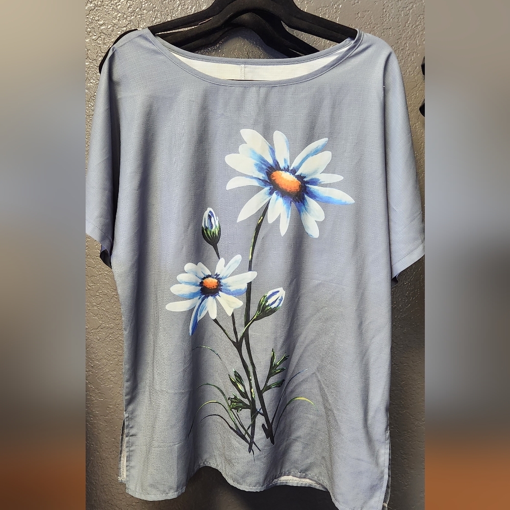 Daisy Print Tunic - xl